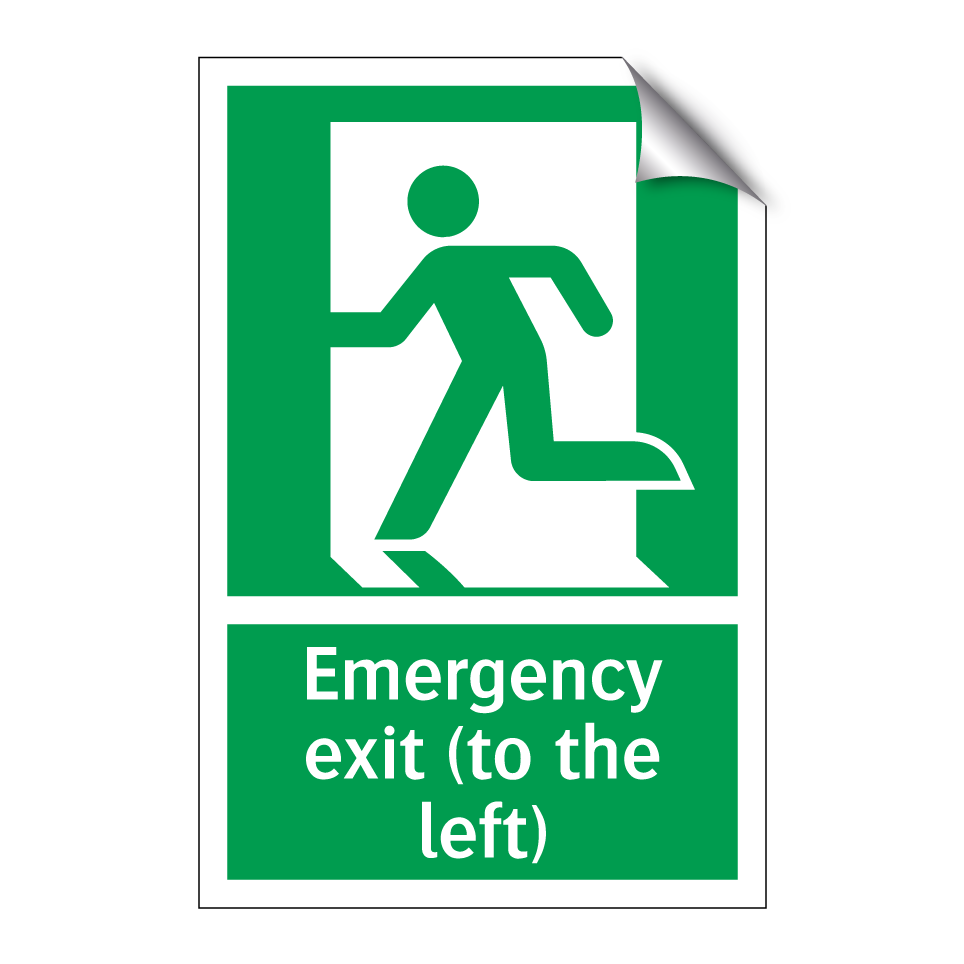 Emergency exit (to the left)