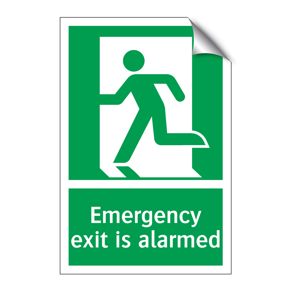 Emergency exit is alarmed