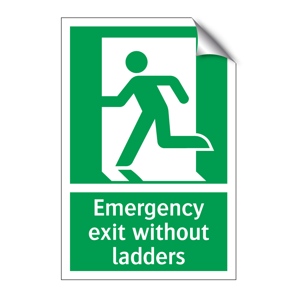 Emergency exit without ladders