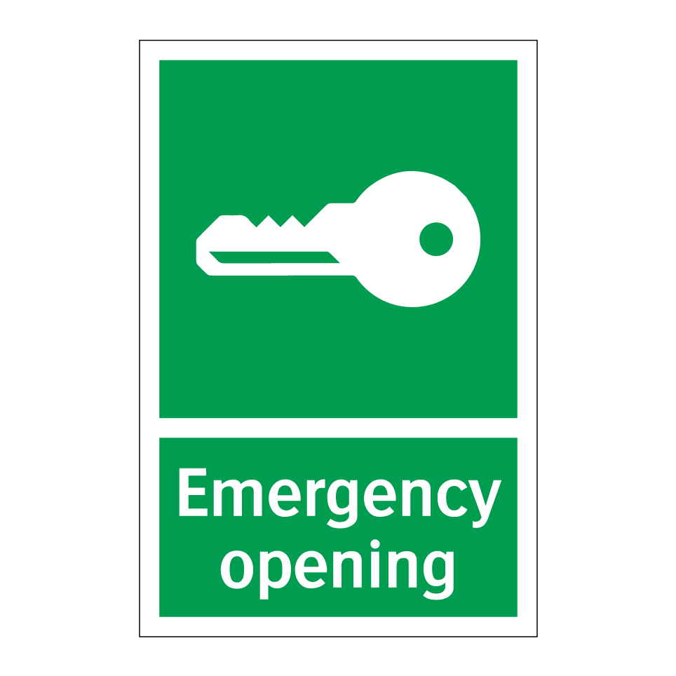 Emergency opening