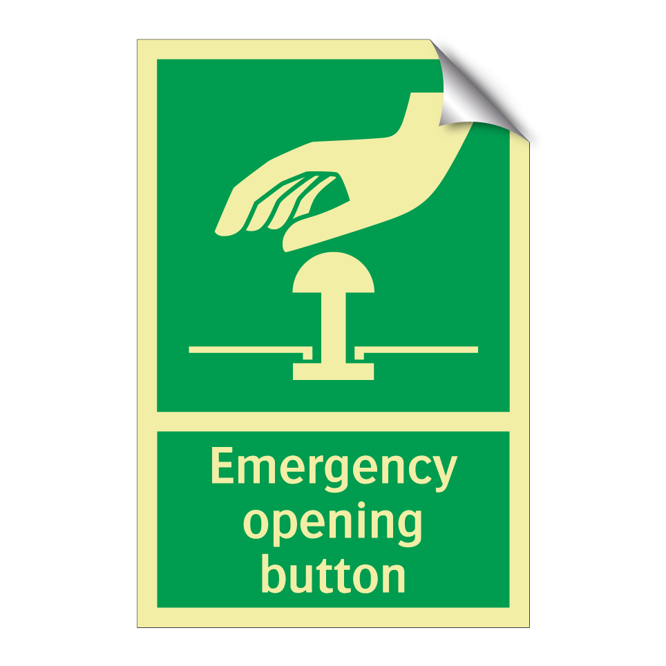 Emergency opening button
