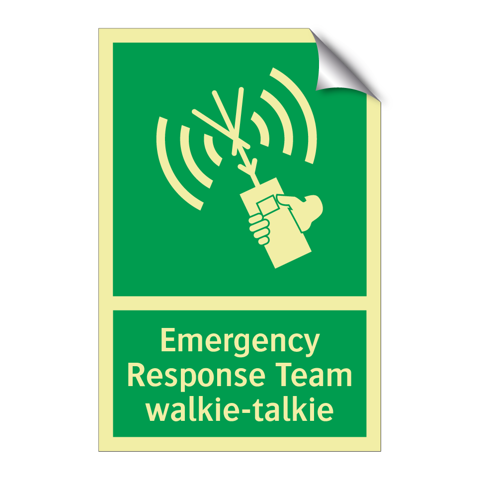 Emergency Response Team walkie-talkie