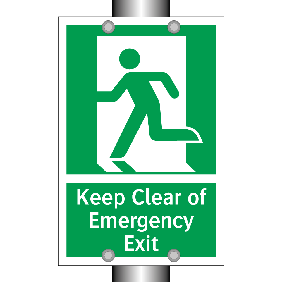 Keep Clear of Emergency Exit