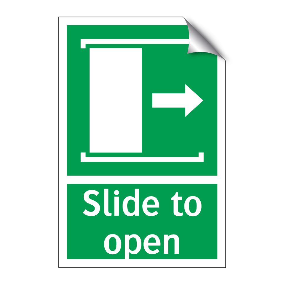 Slide to open