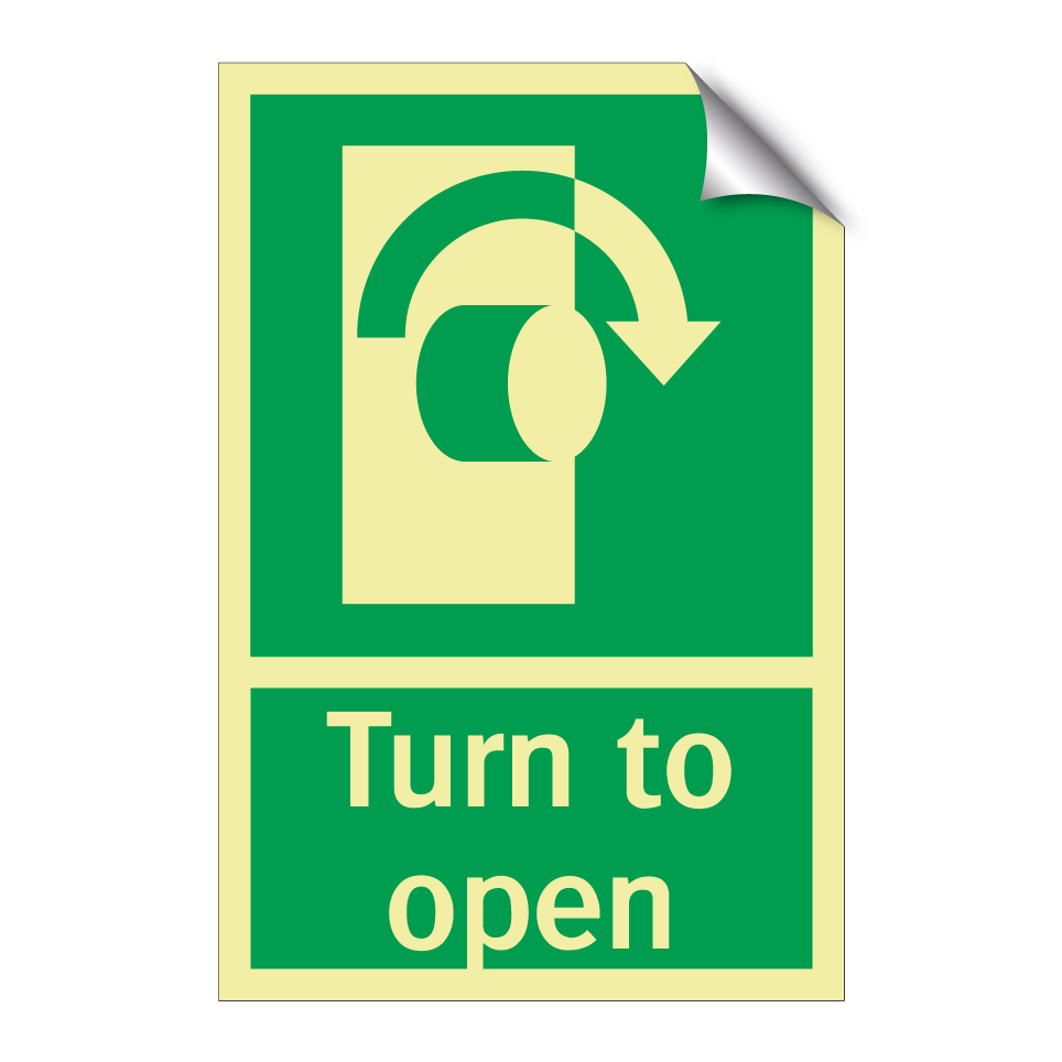 Turn to open