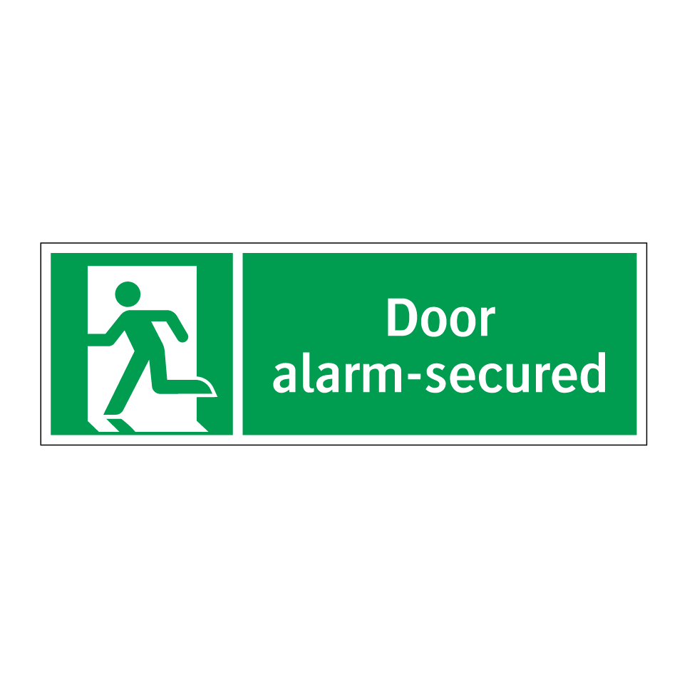 Door alarm-secured