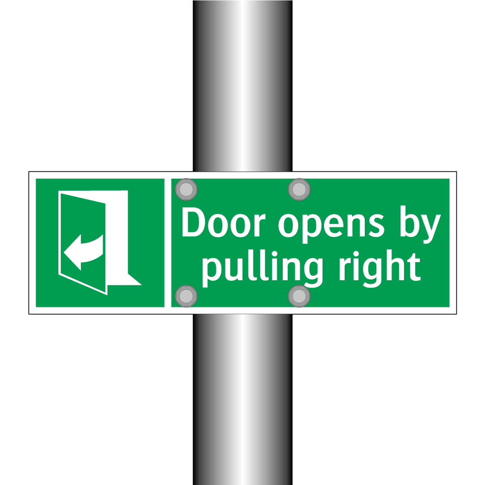 Door opens by pulling right