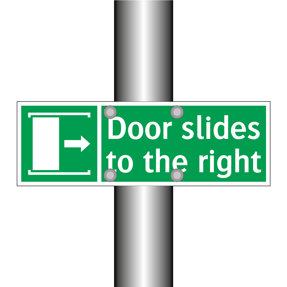 Door slides to the right