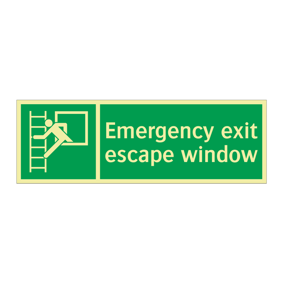 Emergency exit escape window