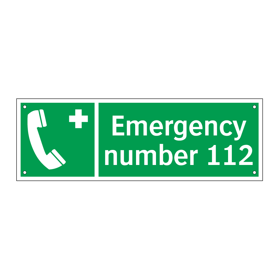 Emergency number 112