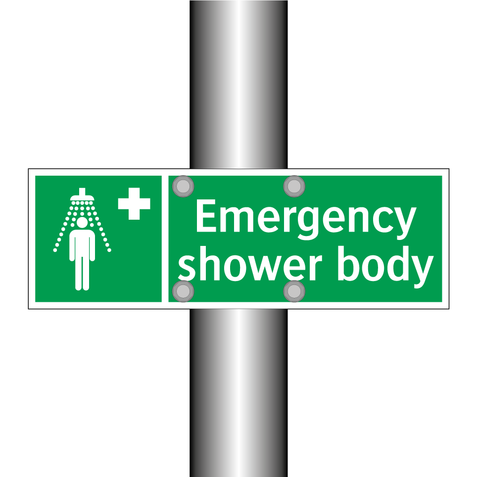 Emergency shower body
