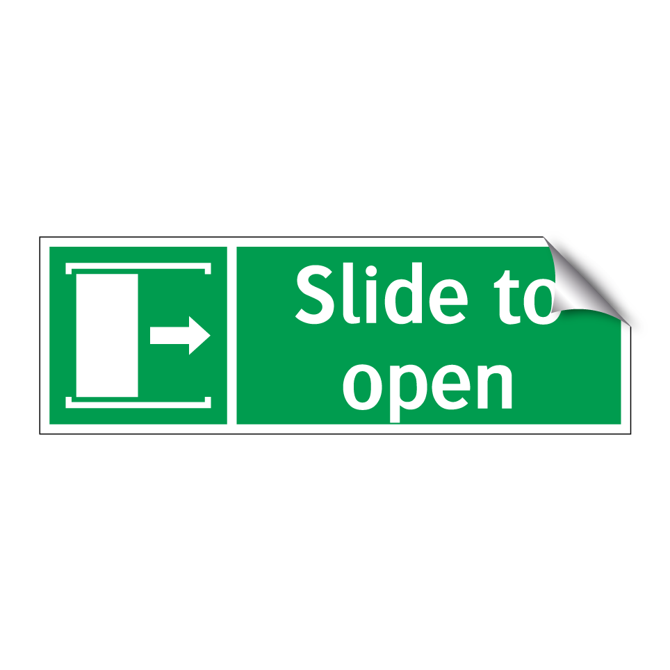 Slide to open