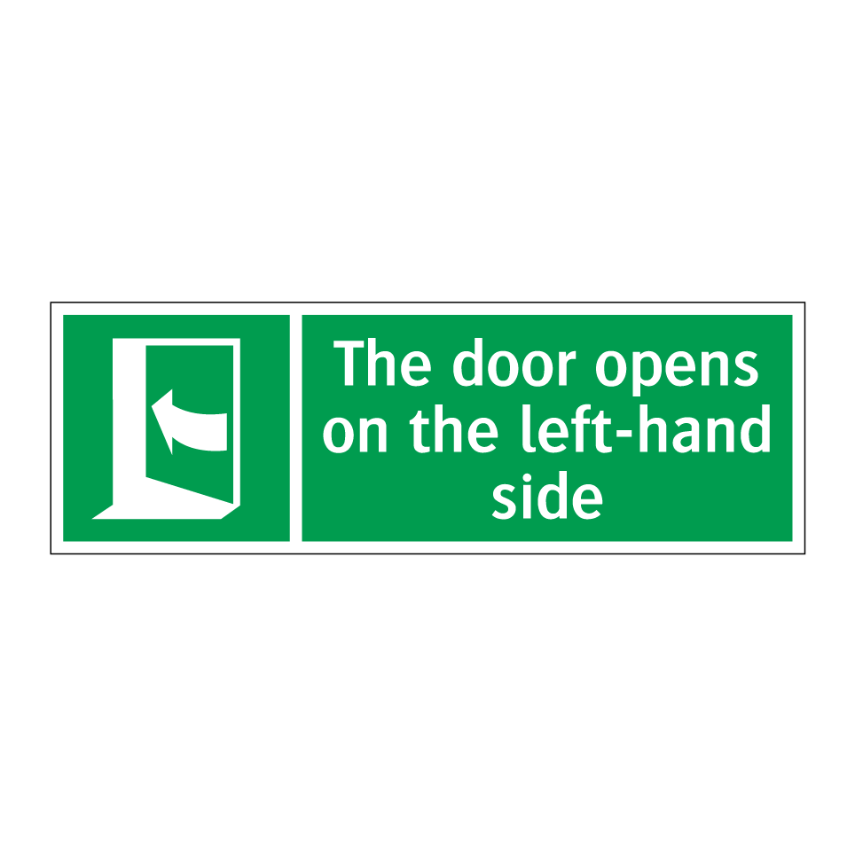 The door opens on the left-hand side