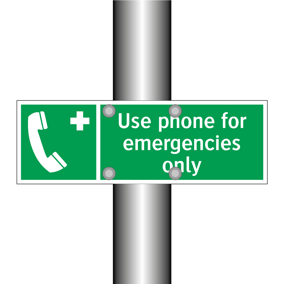 Use phone for emergencies only