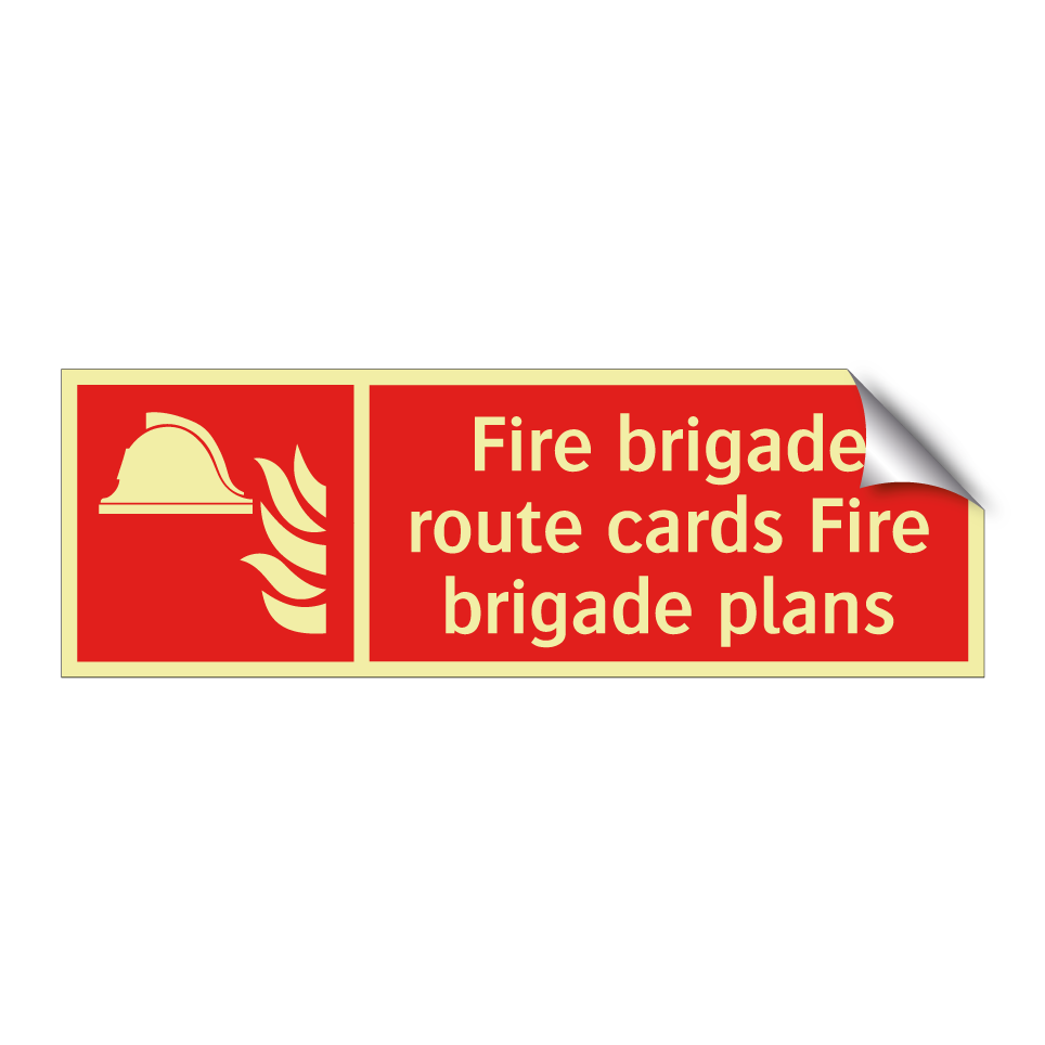 Fire brigade route cards Fire brigade plans