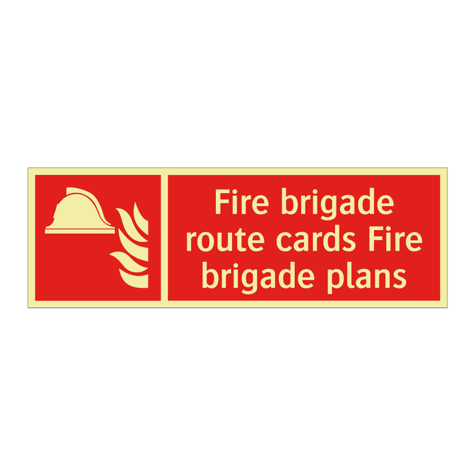 Fire brigade route cards Fire brigade plans