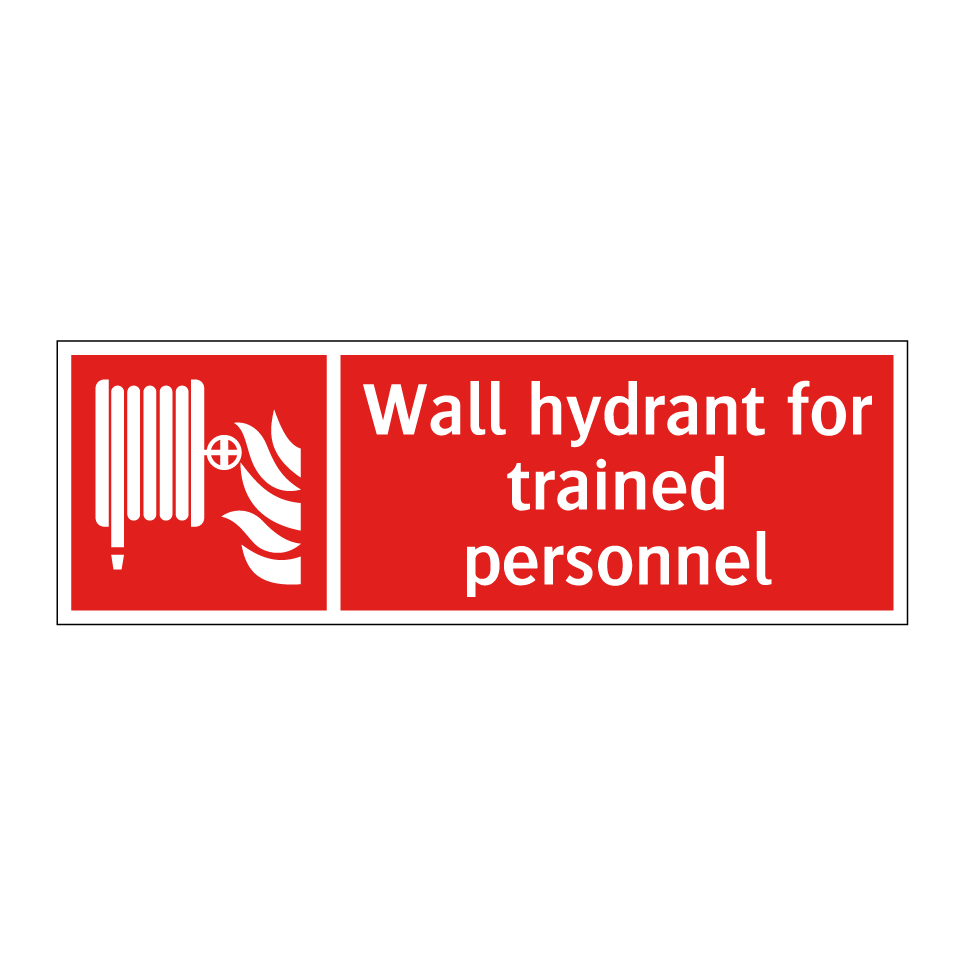 Wall hydrant for trained personnel