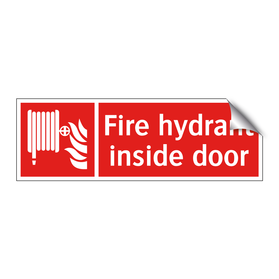 Fire hydrant inside door