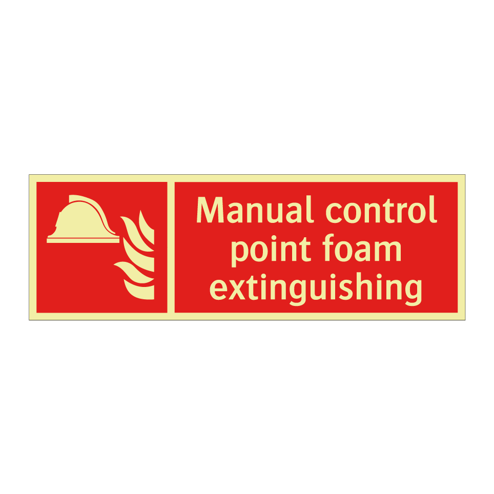 Manual control point foam extinguishing