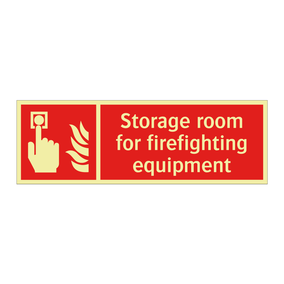 Storage room for firefighting equipment