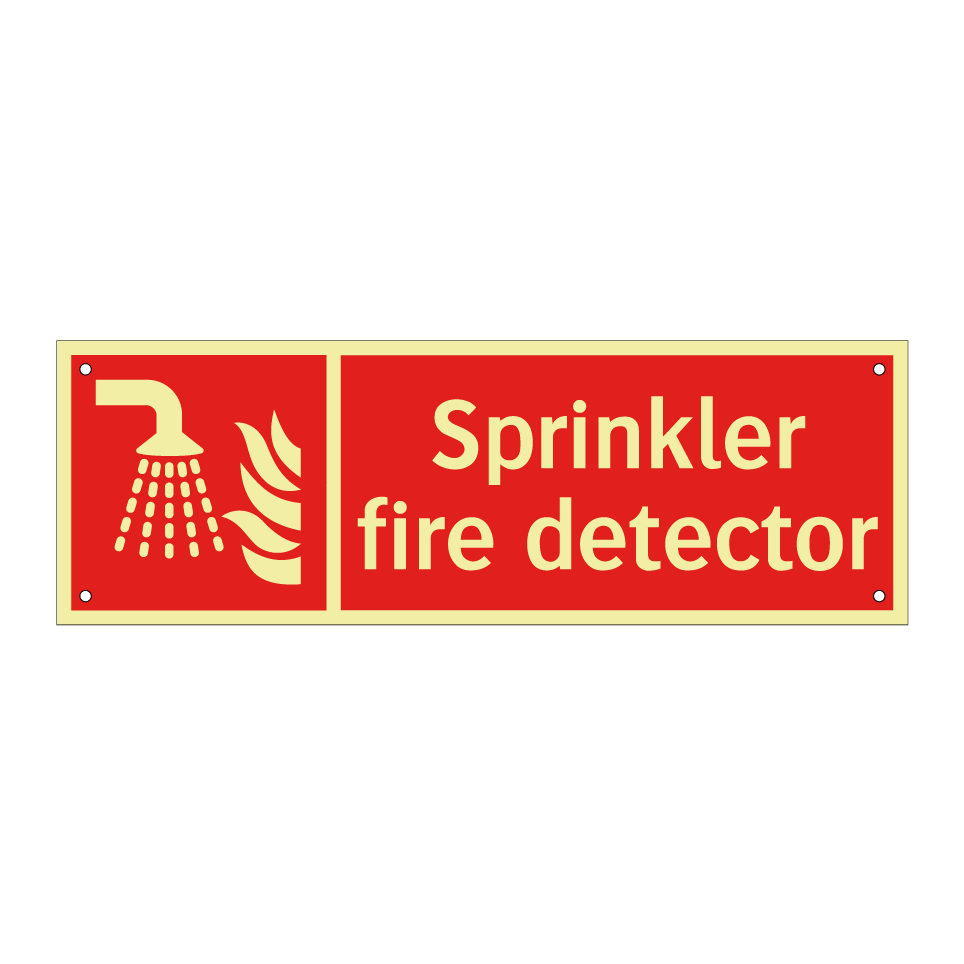 Sprinkler fire detector