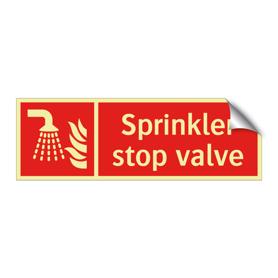 Sprinkler stop valve