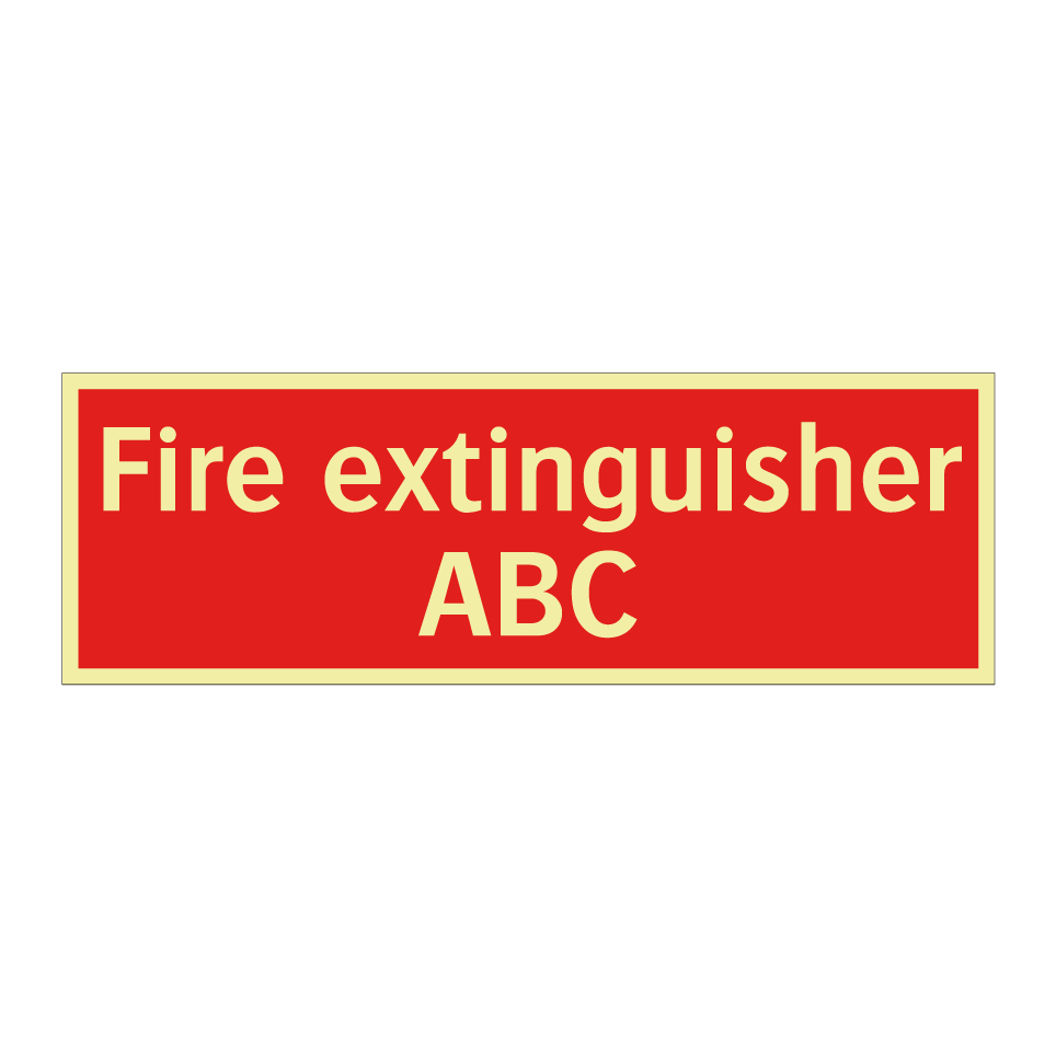Fire extinguisher ABC