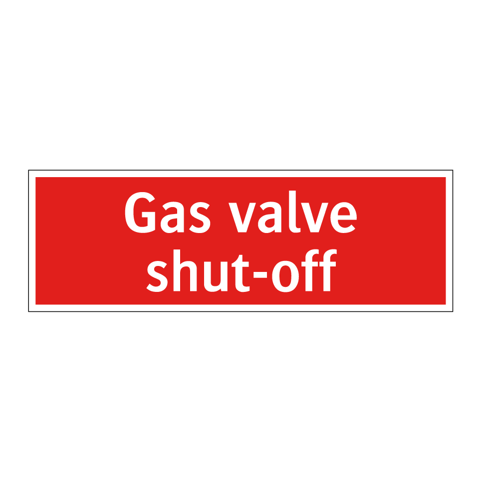 Gas valve shut-off
