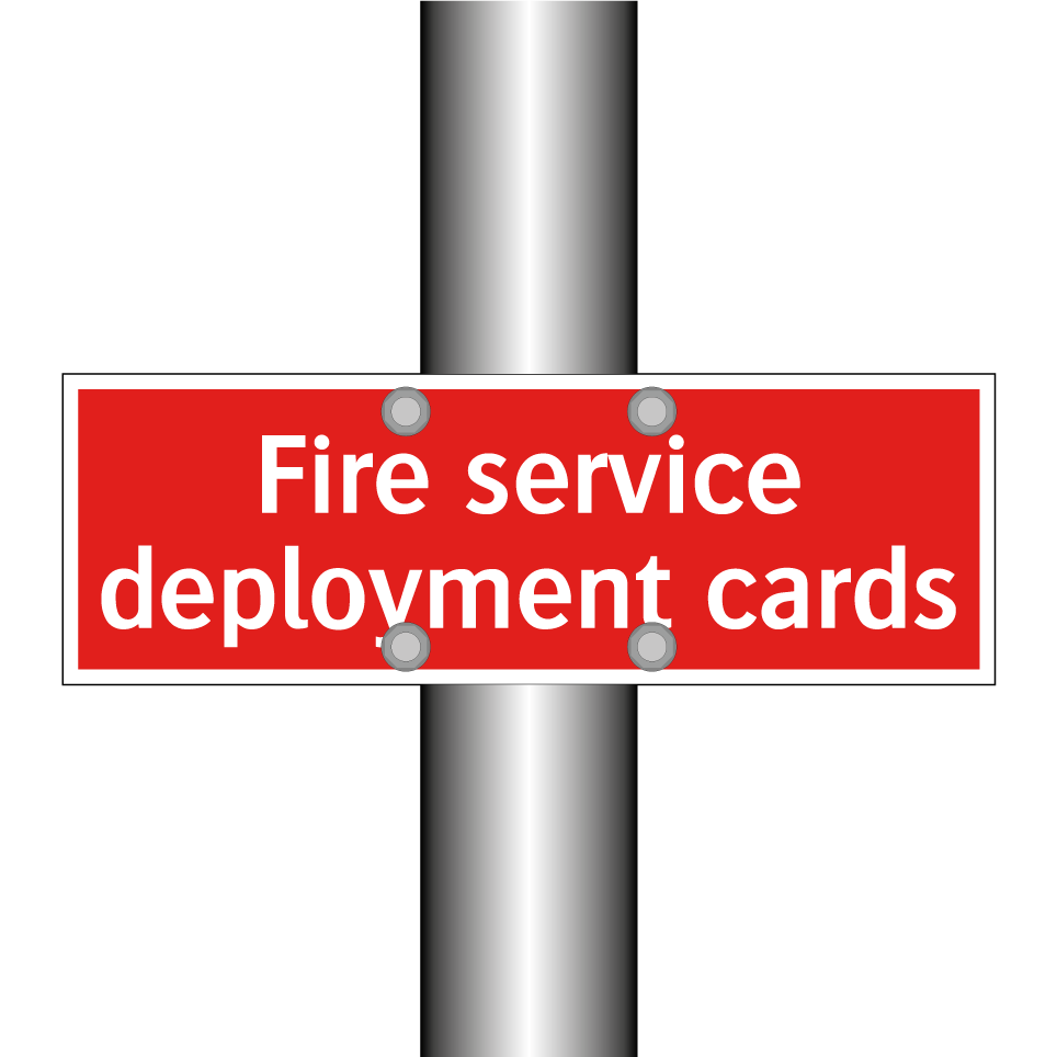 Fire service deployment cards