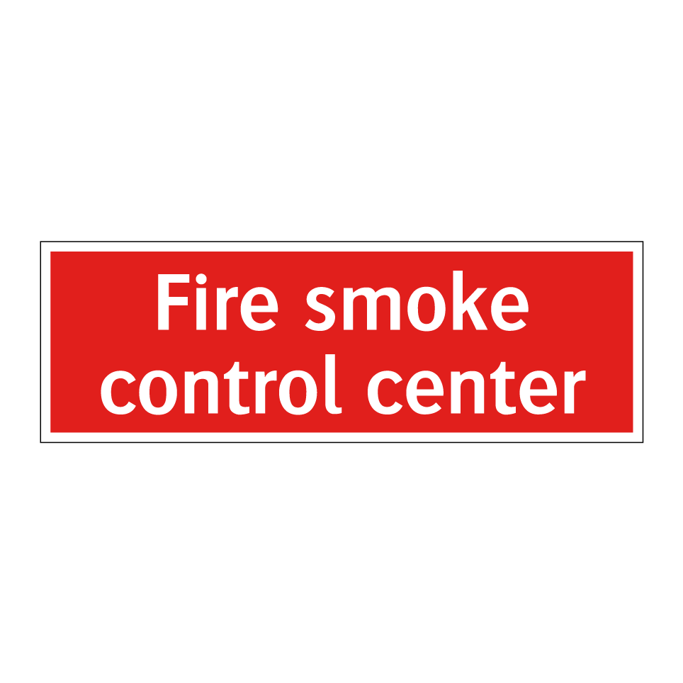 Fire smoke control center