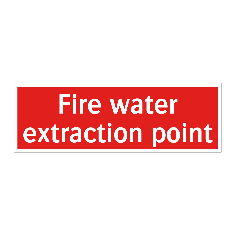 Fire water extraction point