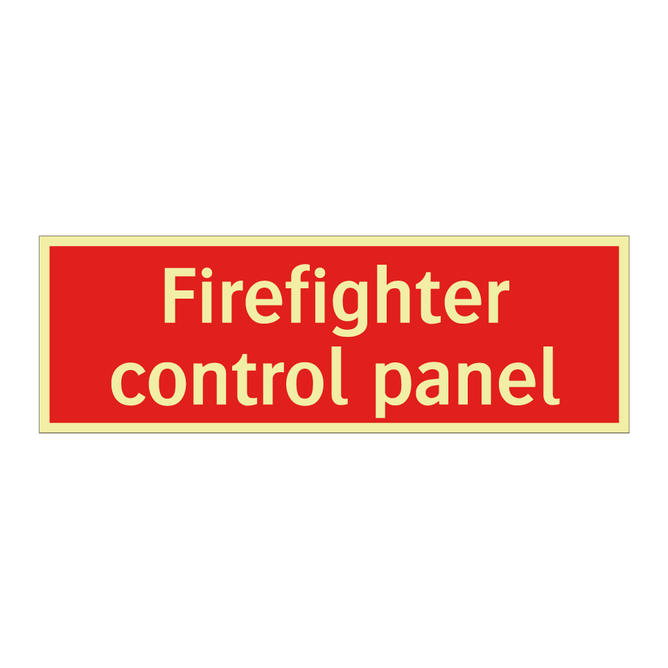 Firefighter control panel