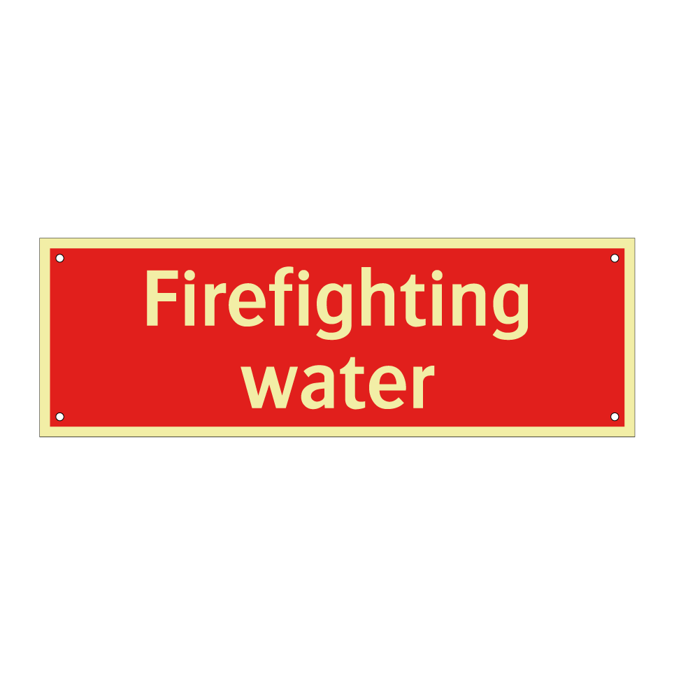 Firefighting water