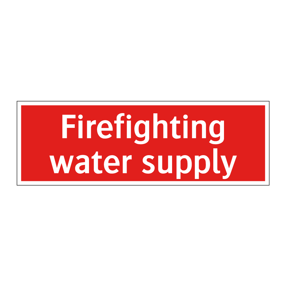 Firefighting water supply