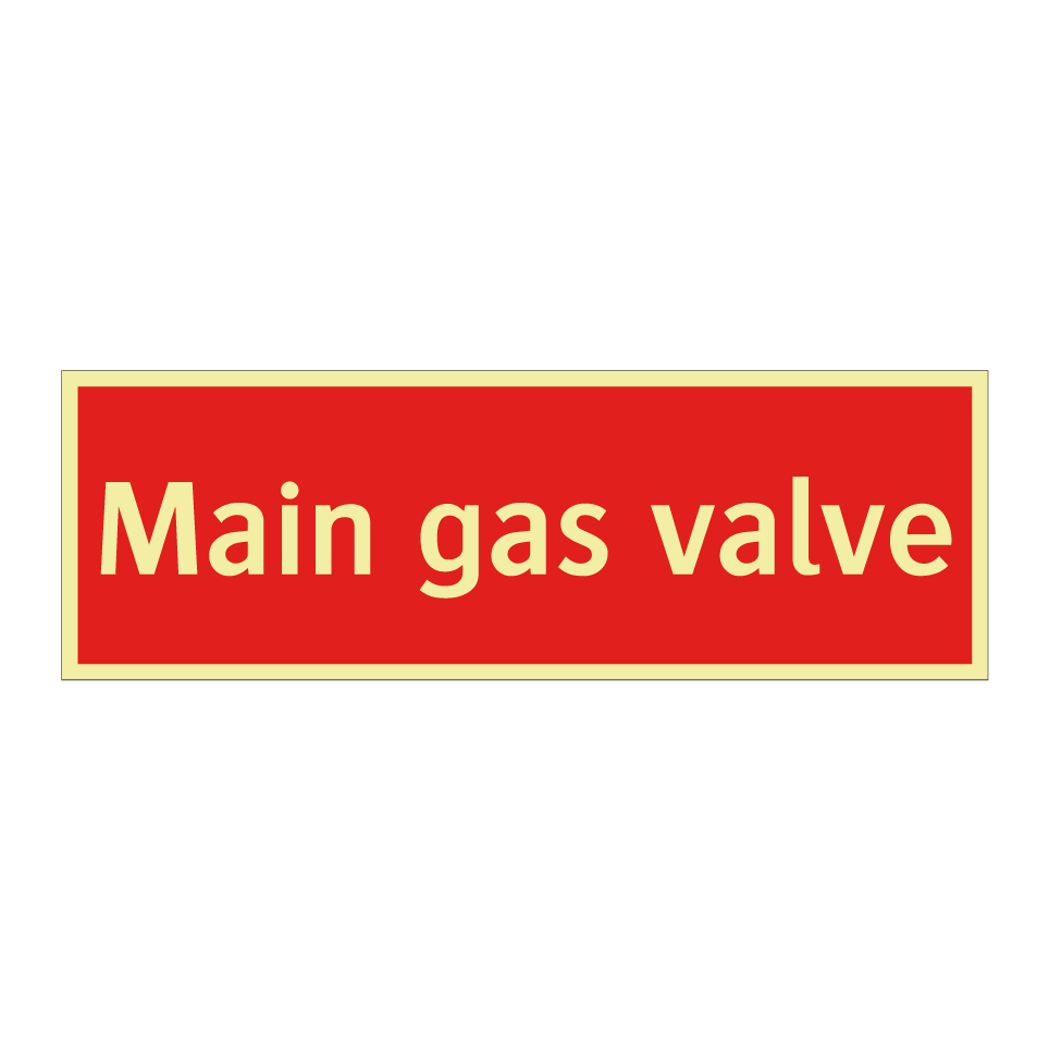 Main gas valve