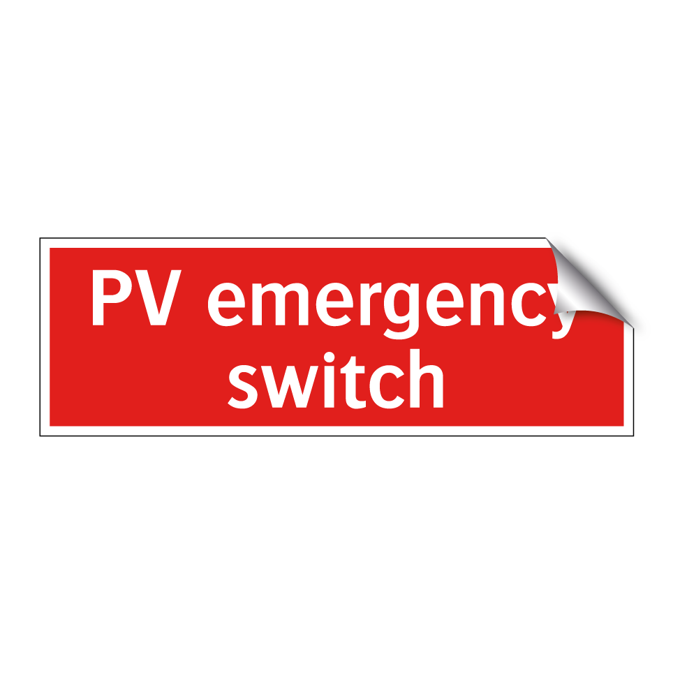 PV emergency switch