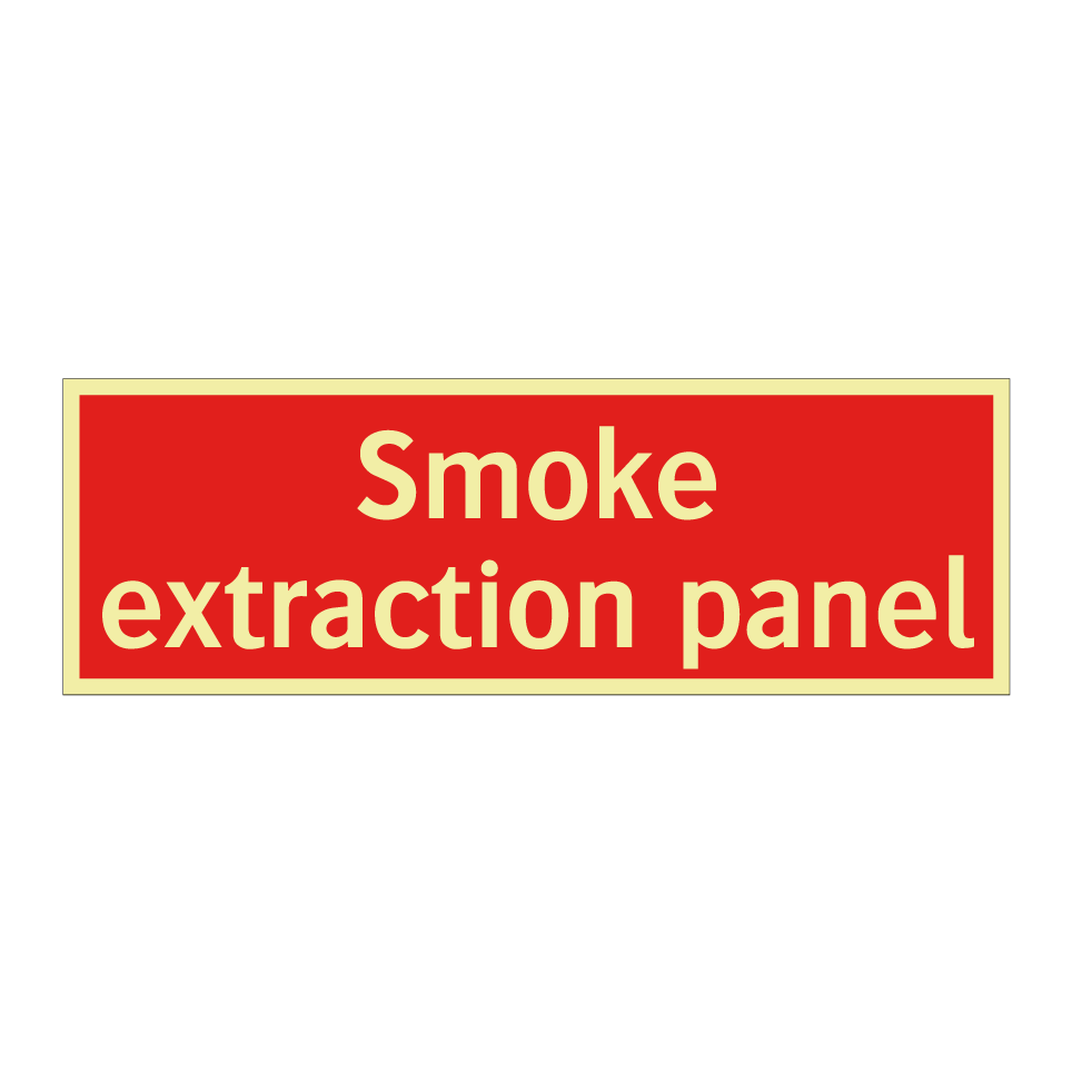 Smoke extraction panel