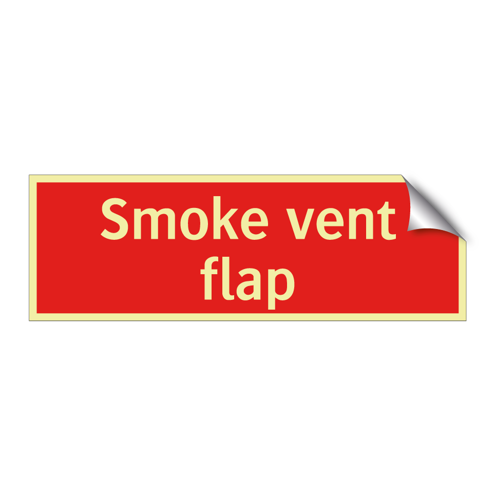 Smoke vent flap