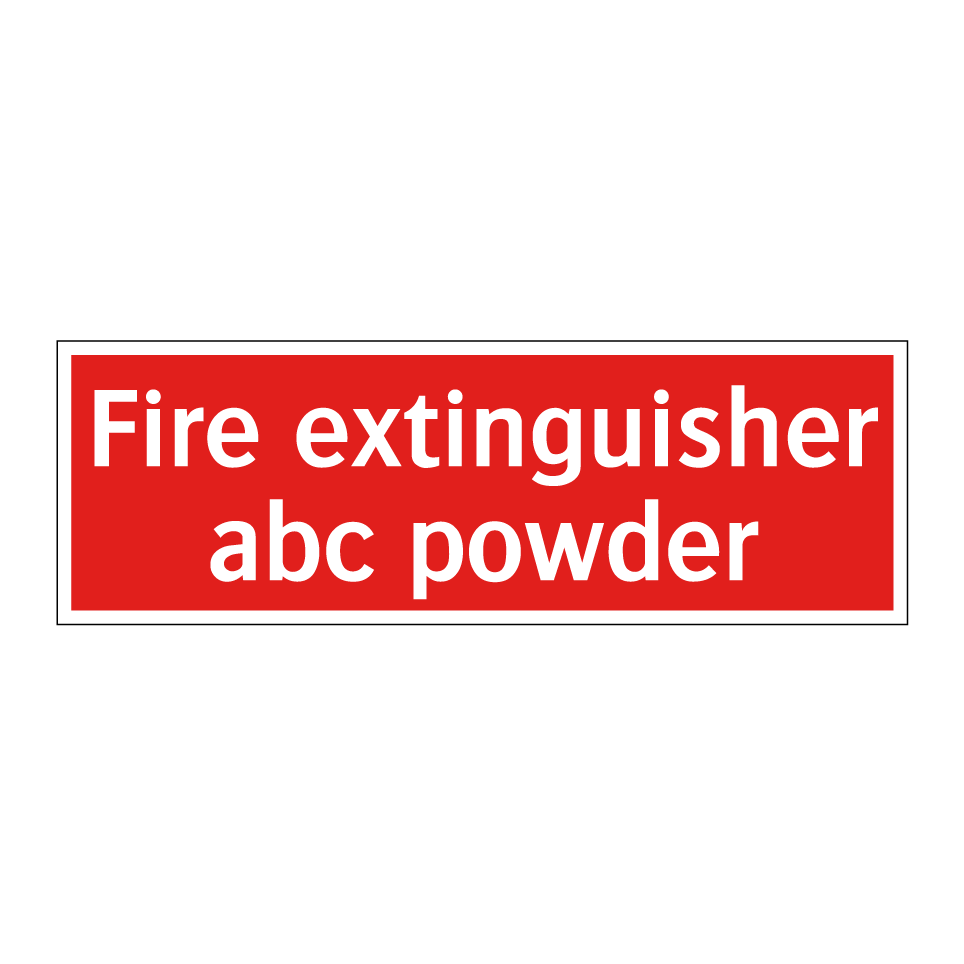 Fire extinguisher abc powder