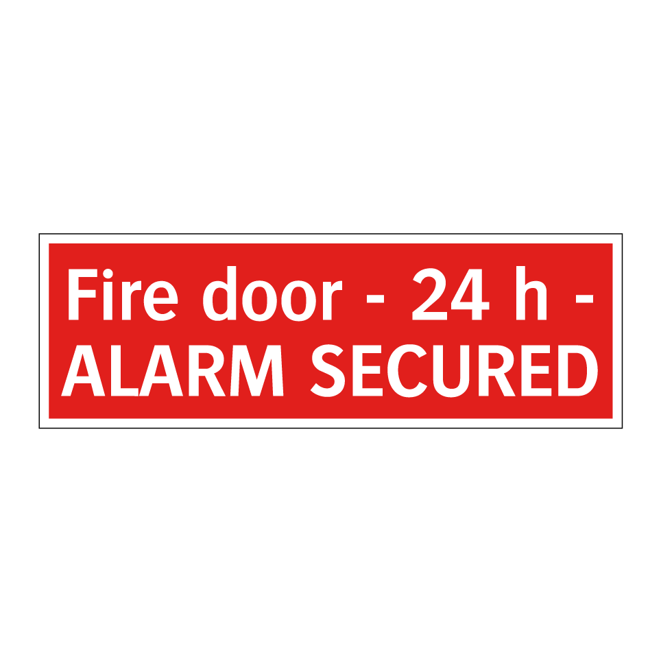 Fire door - 24 h - ALARM SECURED