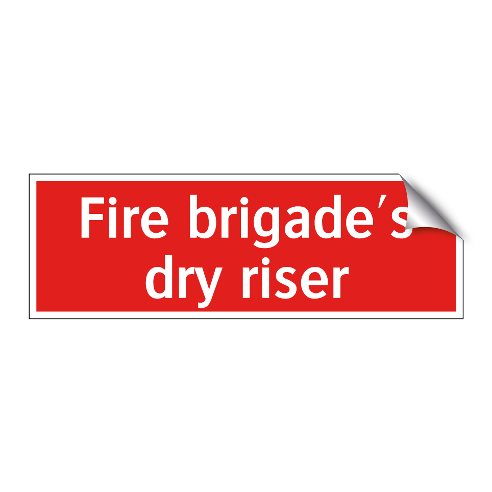Fire brigade's dry riser