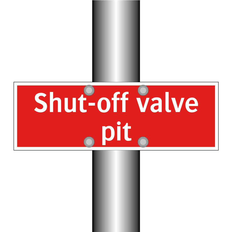 Shut-off valve pit