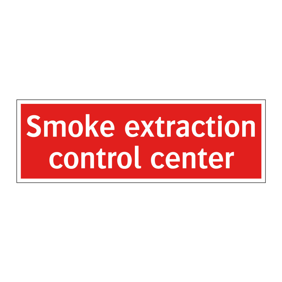 Smoke extraction control center