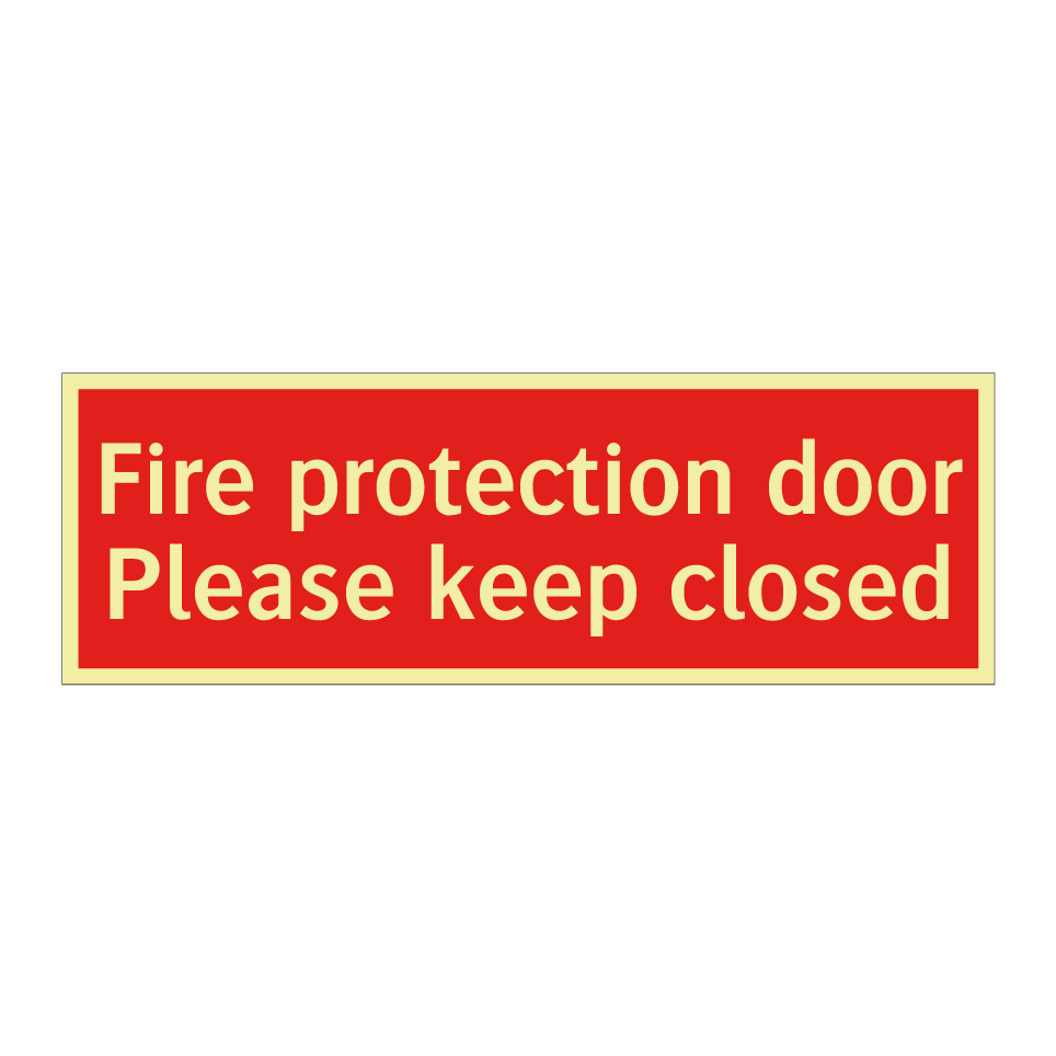 Fire protection door Please keep closed