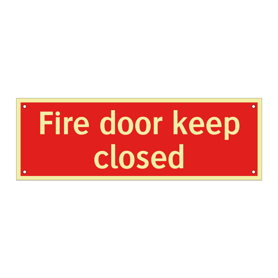 Fire door keep closed