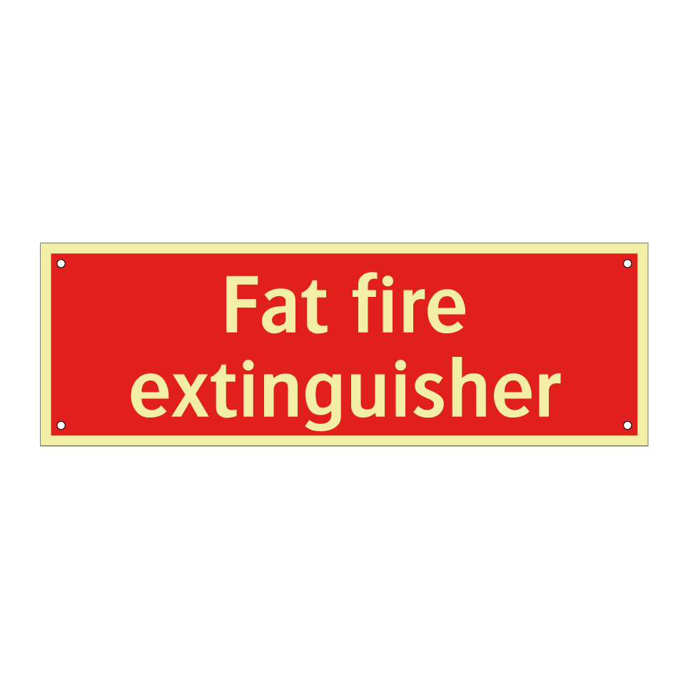 Fat fire extinguisher