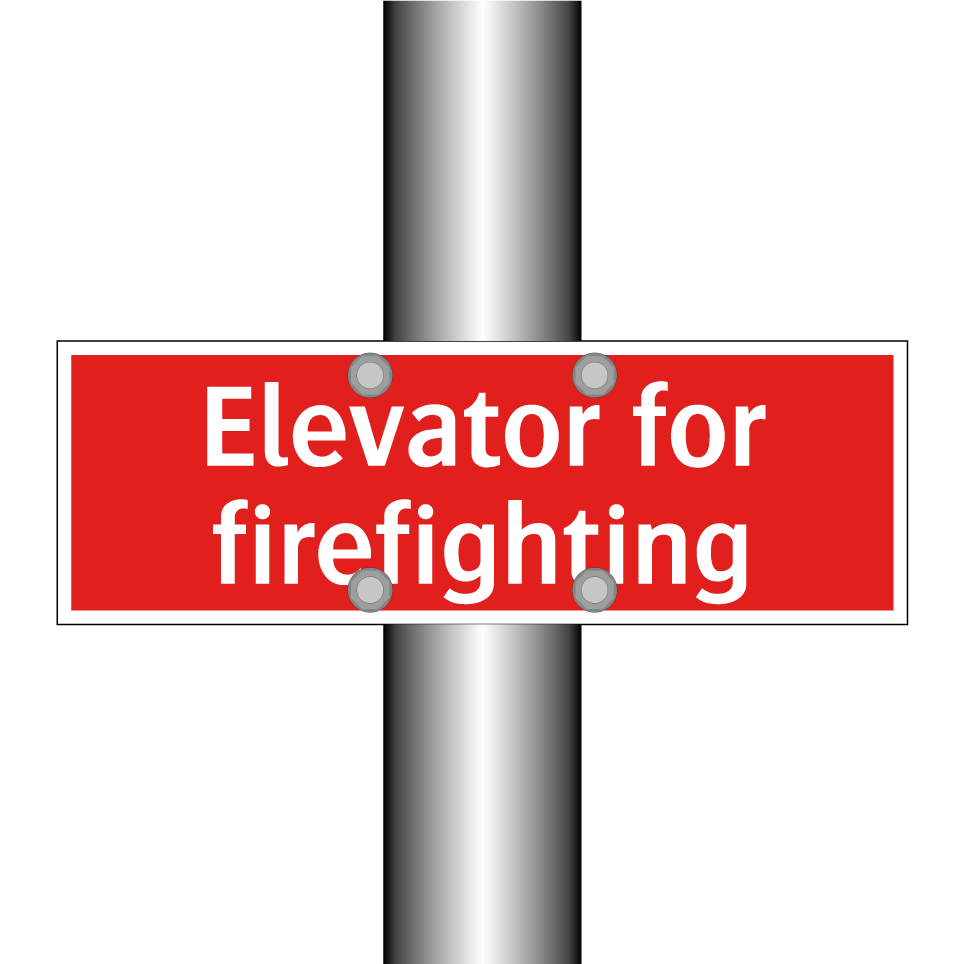 Elevator for firefighting