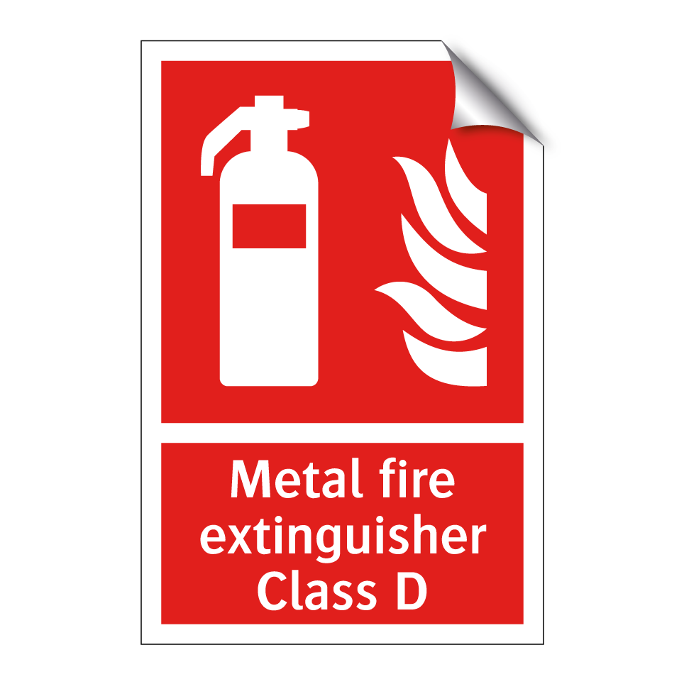 Metal fire extinguisher Class D