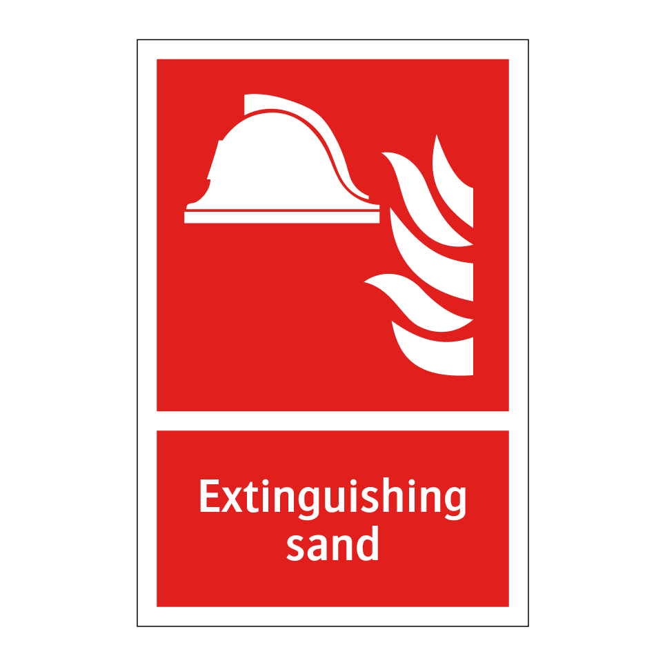 Extinguishing sand