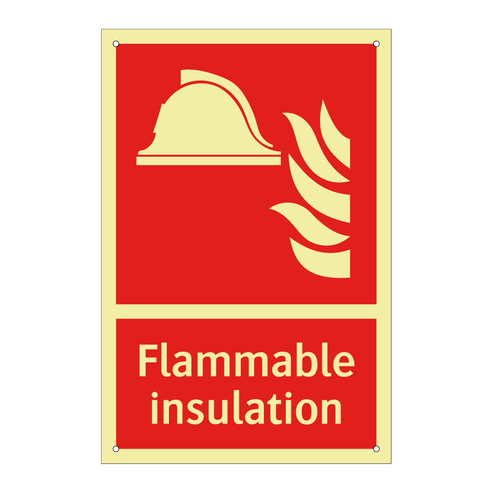 Flammable insulation